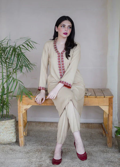 2PCS AISLING Dhanak Embroidered Winter Collection ULM-164