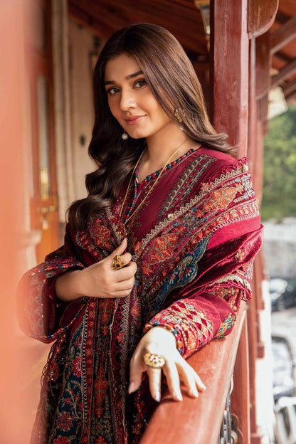 Lawn-3PC Embroidered Shirt with Digital Printed Jacquard Dupatta - 5164