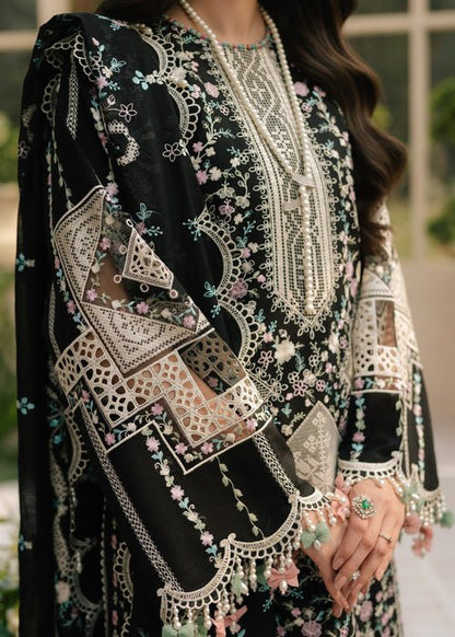 Lawn-3PC Embroidered Shirt With Khadi Net Embroidered Dupatta BU-5216