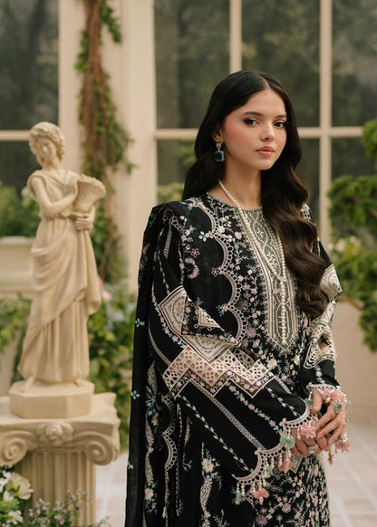 Lawn-3PC Embroidered Shirt With Khadi Net Embroidered Dupatta BU-5216