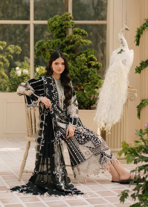 Lawn-3PC Embroidered Shirt With Khadi Net Embroidered Dupatta BU-5216