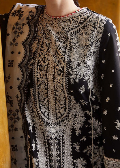 3PC Lawn Embroidered Shirt with Organza Embroidered Dupatta-1372