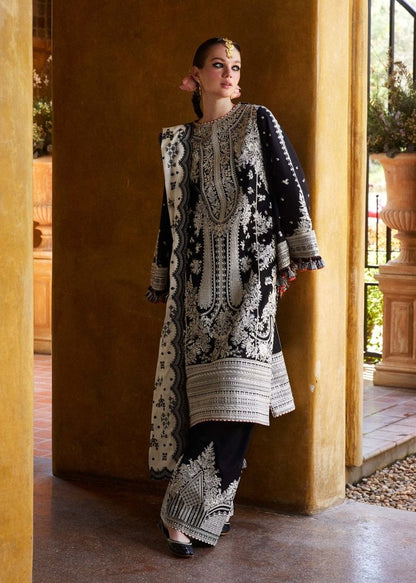 3PC Lawn Embroidered Shirt with Organza Embroidered Dupatta-1372