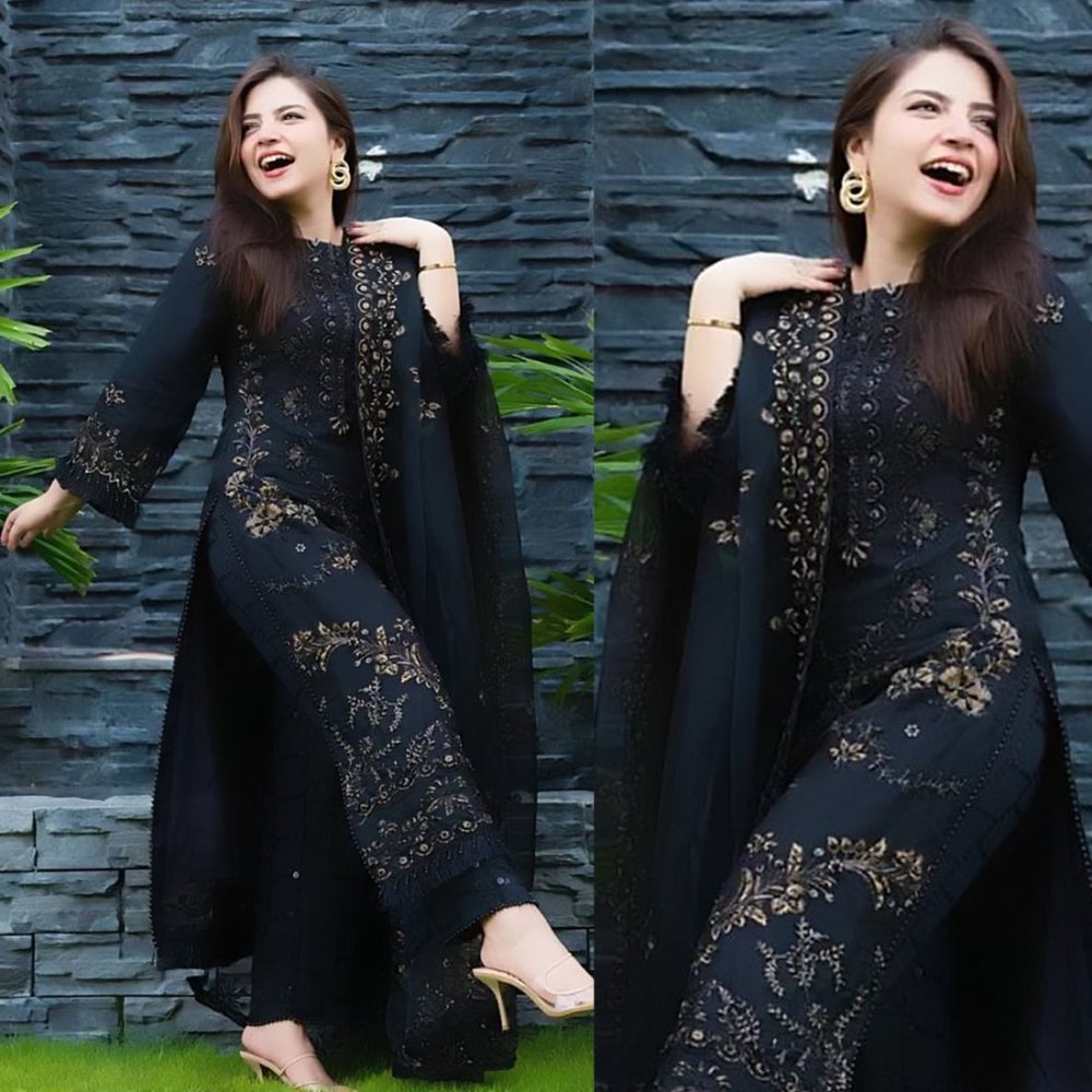 Lawn 3PC Embroidered Shirt with Organza Embroidered Dupatta - 5012 - Sapphire Studios