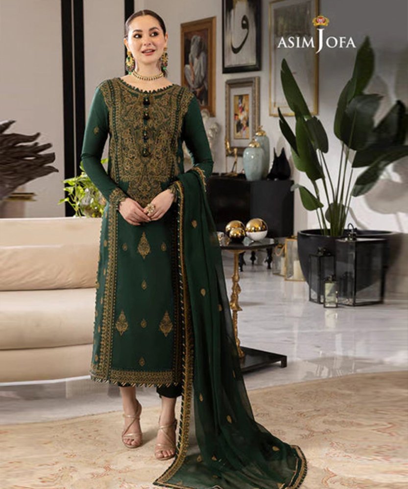 Lawn 3PC Embroidered With Chiffon Embroidered Dupatta - 5022 - Sapphire Studios