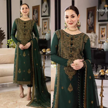 Lawn 3PC Embroidered With Chiffon Embroidered Dupatta - 5022 - Sapphire Studios