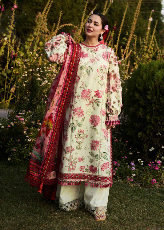 Luxury Dhanak 3PC Embroidered With Digital Printed Shawl-211