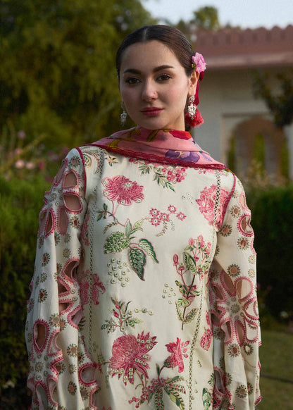 Luxury Dhanak 3PC Embroidered With Digital Printed Shawl-211