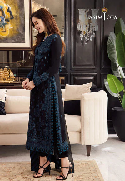 3PCS Embroidered Shirt with Organza Embroidered Dupatta Lawn Collection ULM-1064