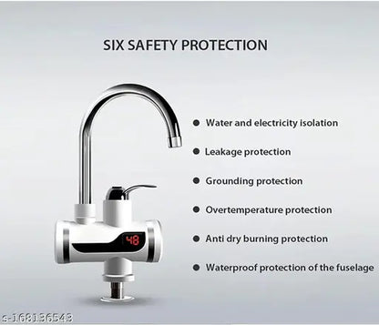 Electric Hot Water Heater Tap, Instant water Heating Tap with hand shower