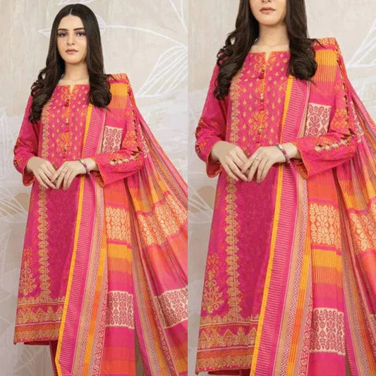 3PCS Edenrobe Printed Lawn Collection D-718