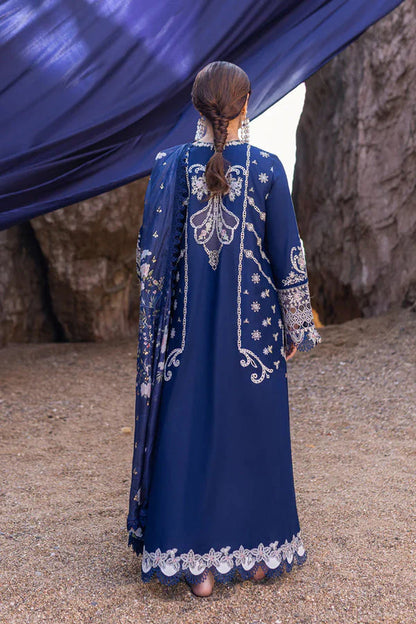 3PCS Embroidered Shirt with Digital Printed Jacquard Dupatta Lawn Collection ULM-1411