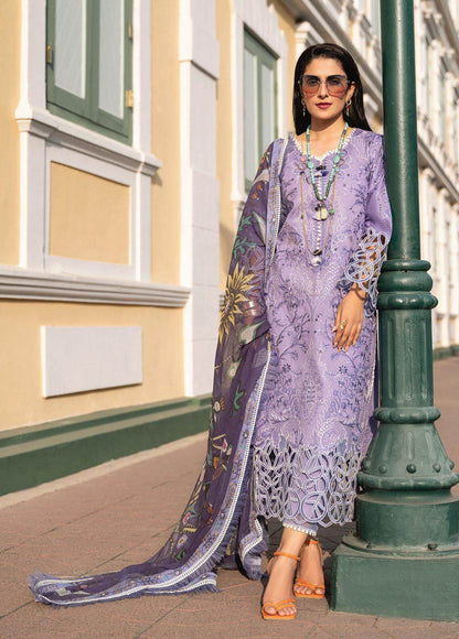 Dhanak-3PC Embroidered Shirt with Digital Printed Shawl -362