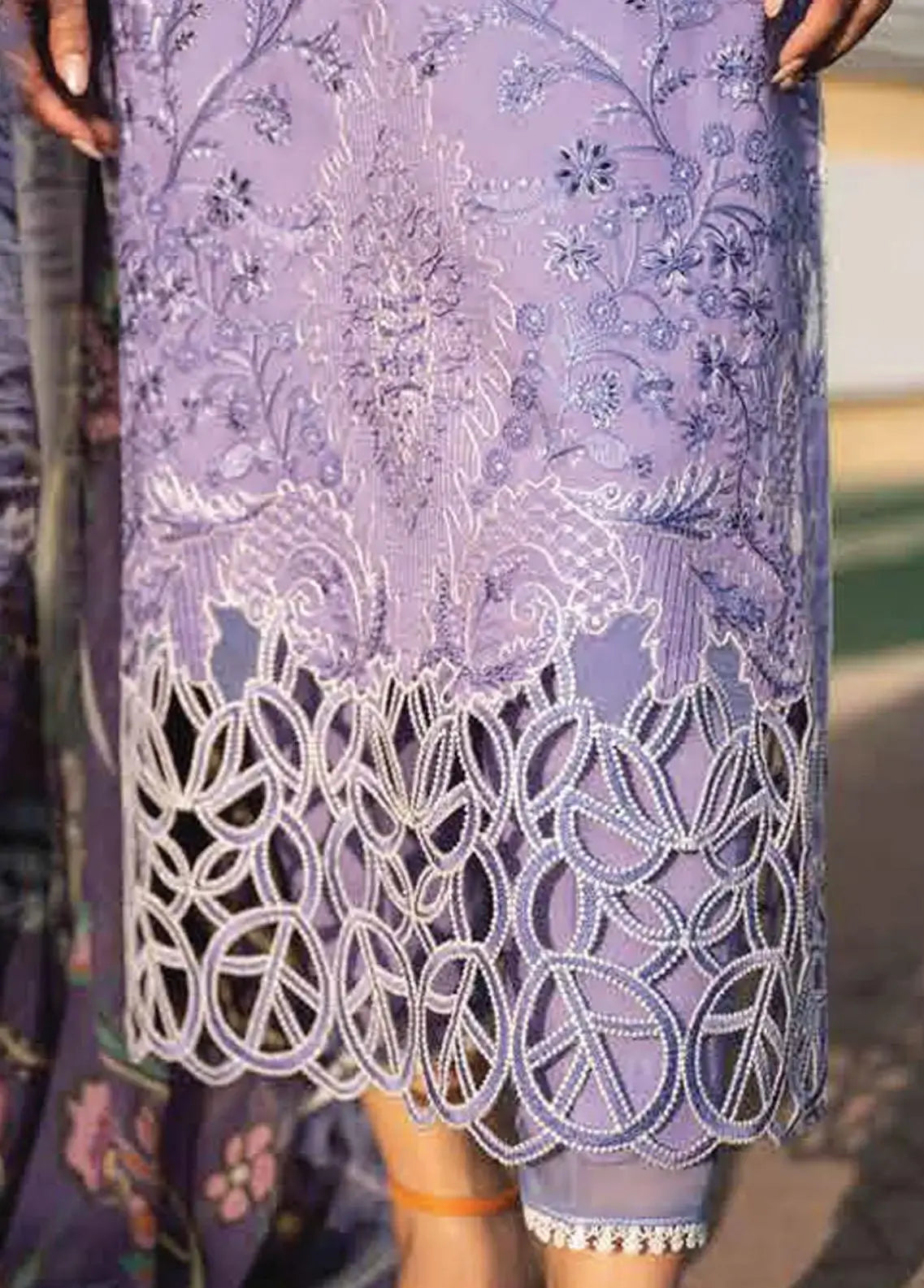 Dhanak-3PC Embroidered Shirt with Digital Printed Shawl -362